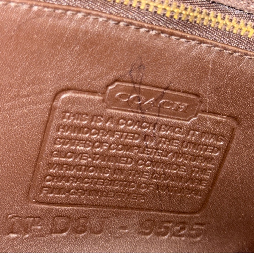 Coach Stewardess Bag Crossbody 9525 Dark Brown Leather Made In USA Vintage - Picture 3 of 13